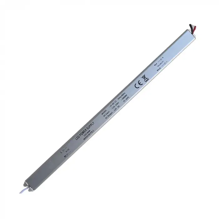 Adaptör, Kalem Tipi İnce Şerit Led Trafo 12V Driver 60 W 5 Amper