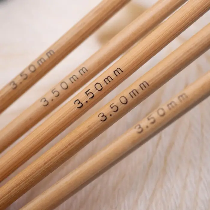 Addi Çift Uçlu İğneler, Bambu, 15 cm, 6 mm