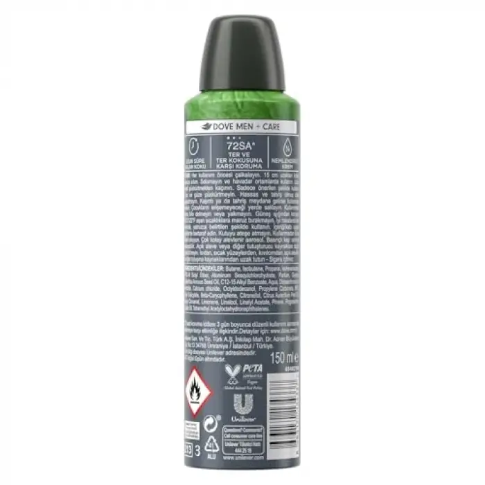 Advanced Erkek Deodorant, Extra Fresh, 72 Saat Koruma, 150 Ml