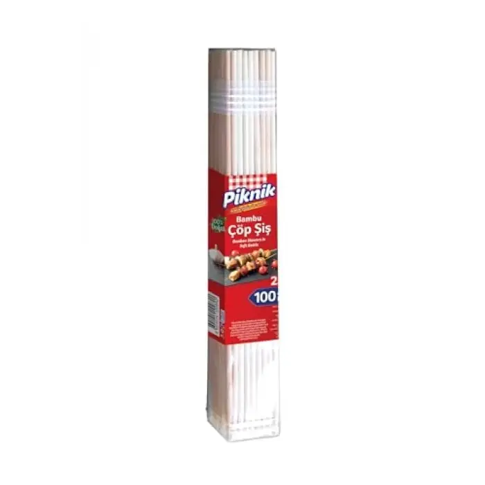 Ağaç Bambu Çöp Şiş, 25 Cm–100lü, 113-P