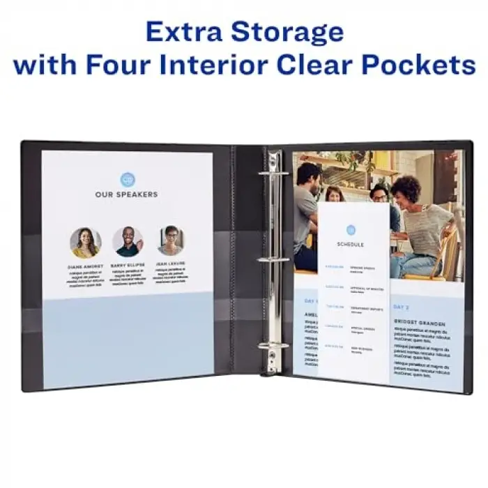 ağır Binder One Touch EZD halka 4 Inch
