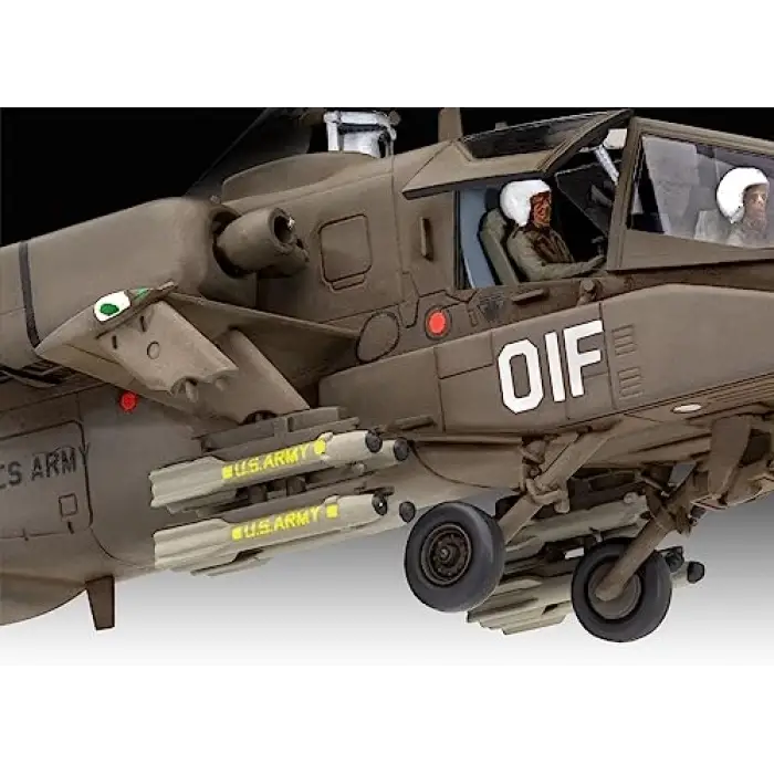 AH-64A Apache Model Kit Uçak