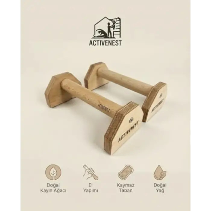 Ahşap Calisthenics Şınav Barı