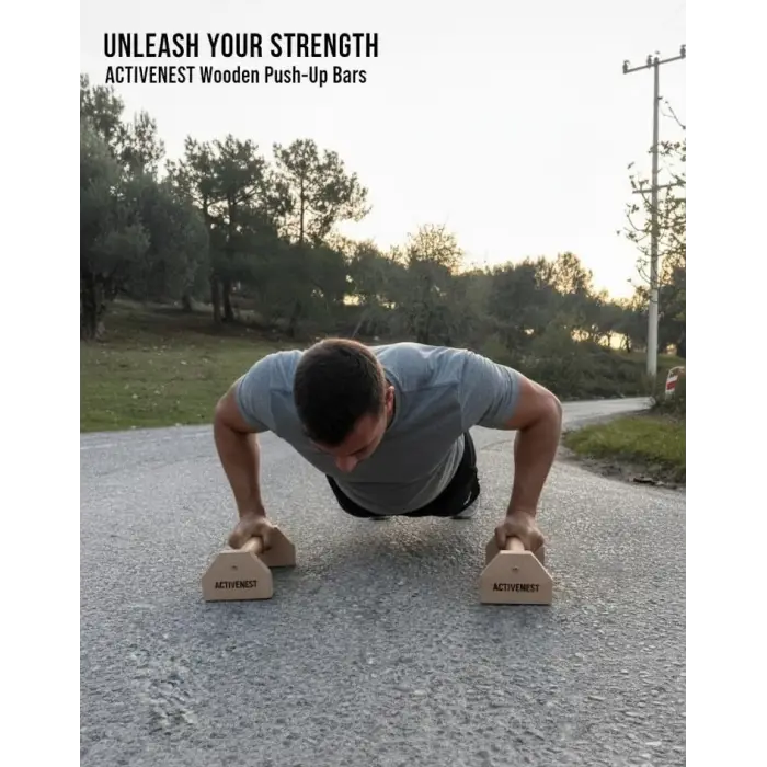 Ahşap Calisthenics Şınav Barı