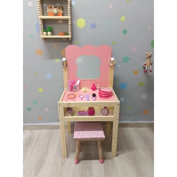 Ahşap Çocuk Makyaj Masası ( )