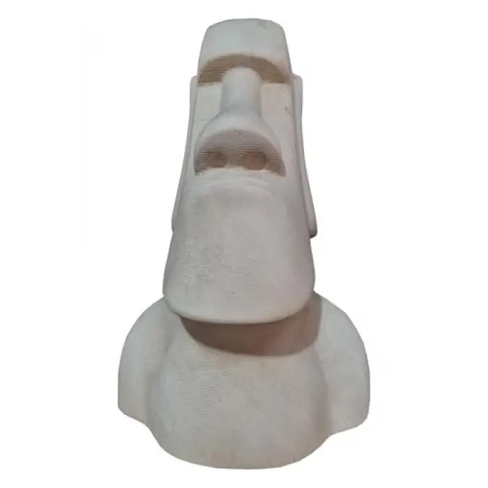 Ahşap Dekoratif Büst Heykeli Moai Totem