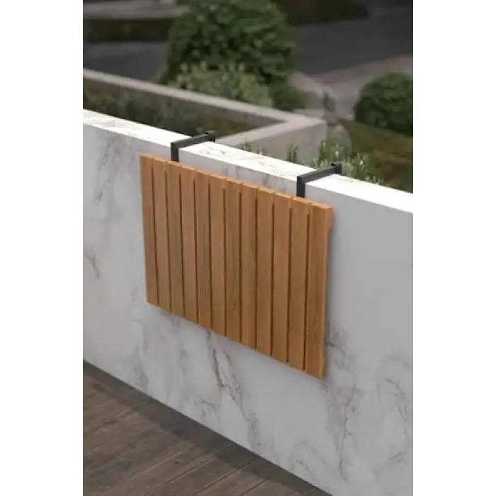 Ahşap Katlanır Balkon Masası