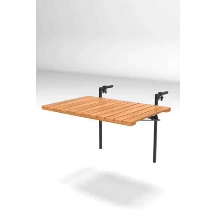 Ahşap Katlanır Balkon Masası