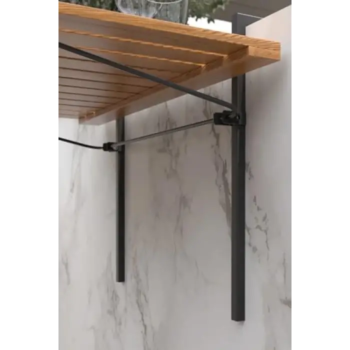 Ahşap Katlanır Balkon Masası