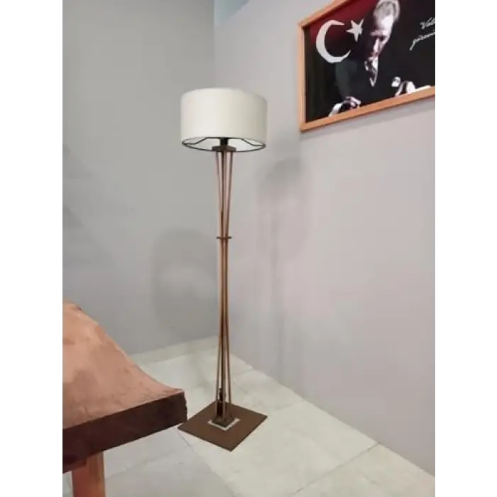 AHŞAP LAMBADER KÖŞE LAMBASI BOHEM CEVİZ KREM