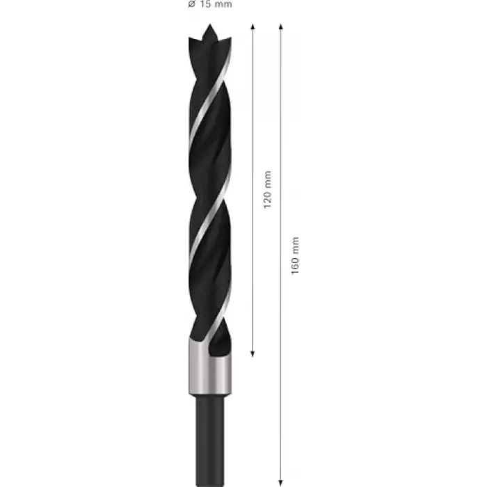 Ahşap Matkap Ucu 15 * 160 mm