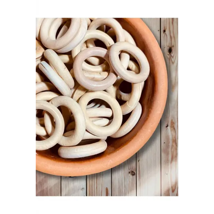 Ahşap Perde Halkası (3 Cm - 10 Adet)