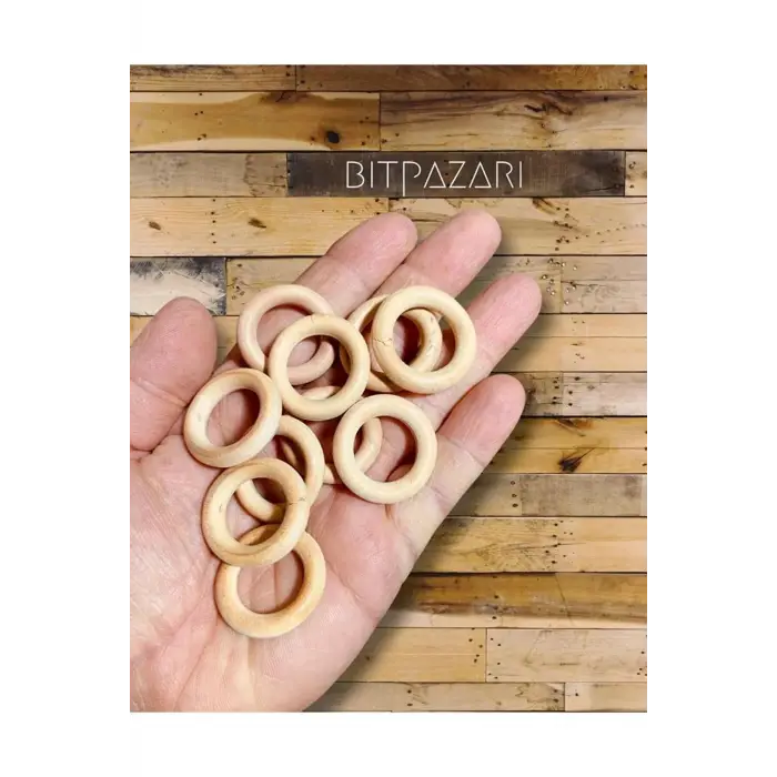 Ahşap Perde Halkası (3 Cm - 10 Adet)