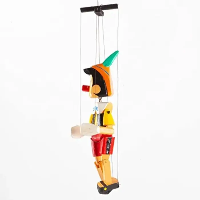 Ahşap Pinokyo Kukla, 45 cm