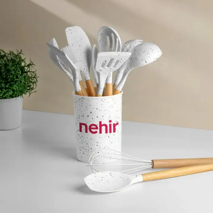 Ahşap Silikon 12 Parça Servis Takımı