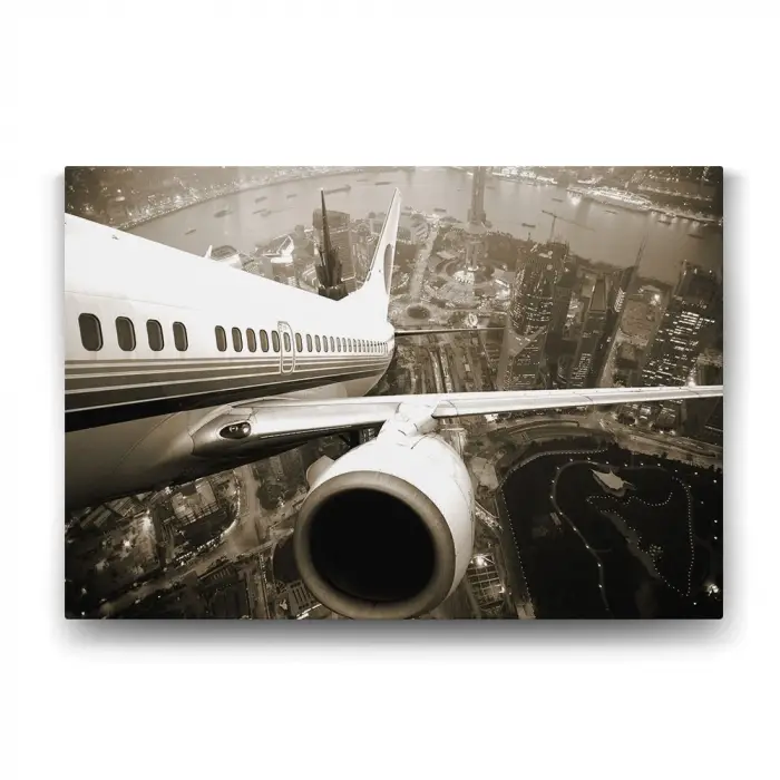 Airplane uçak temalı tablo 60x40 cm