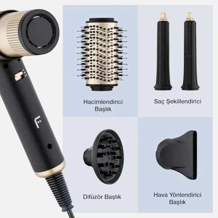 Airwave Saç Şekillendirici Seti, Gold