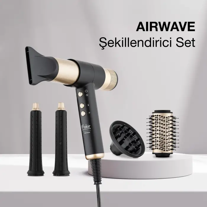 Airwave Saç Şekillendirici Seti, Gold