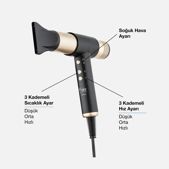 Airwave Saç Şekillendirici Seti, Gold