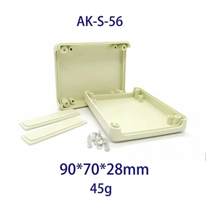 AK-S-56 Siyah Plastik Elektronik Devre Kutusu