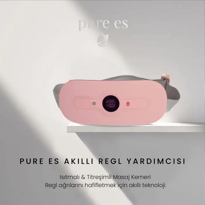 Akıllı Isıtıcılı Masaj Kemeri Pembe