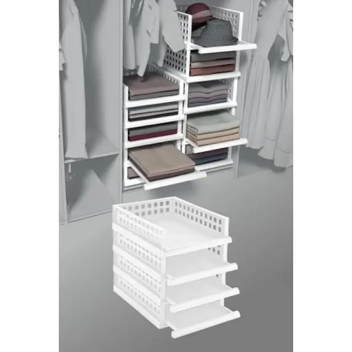 Akıllı Raf Midi 4LÜ Set BEYAZ
