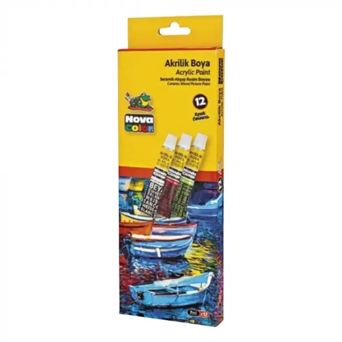 Akrilik Boya 12 Renk x 7 ml Tüp