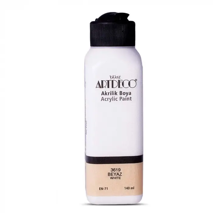 Akrilik Boya; 140 ml, Beyaz 3619