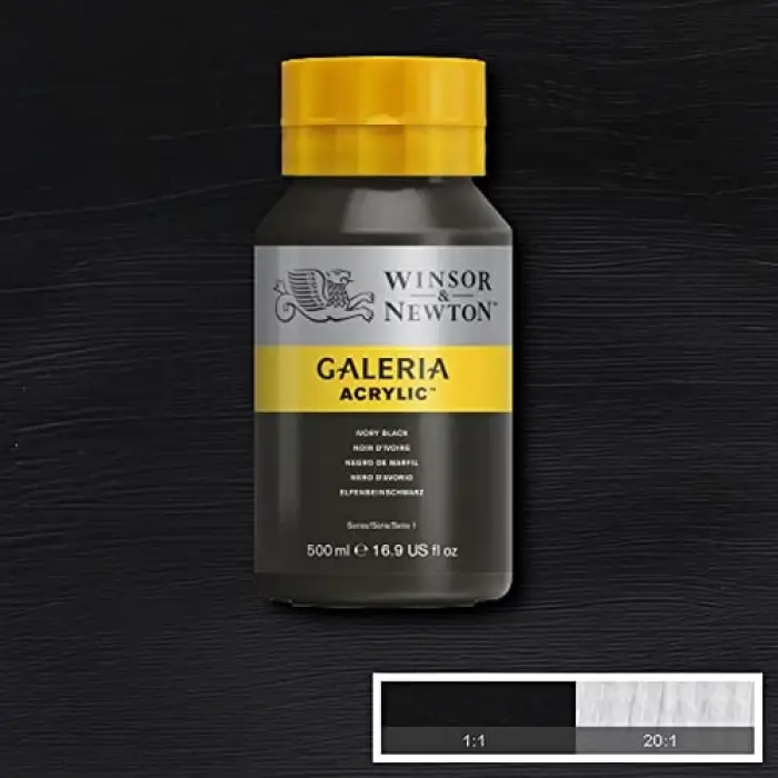 Akrilik Boya 500 ml, Ivory Black