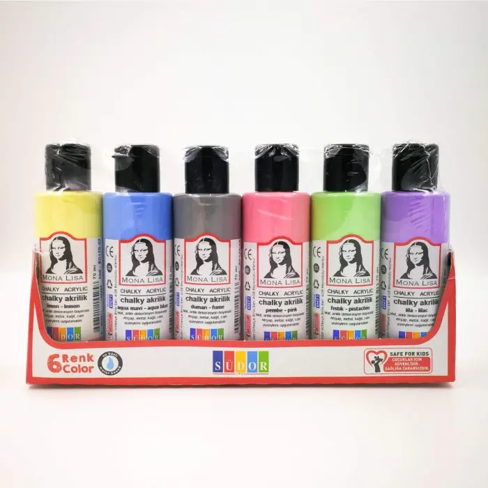 Akrilik Boya 70 ML Chalky 6lı SD1006C