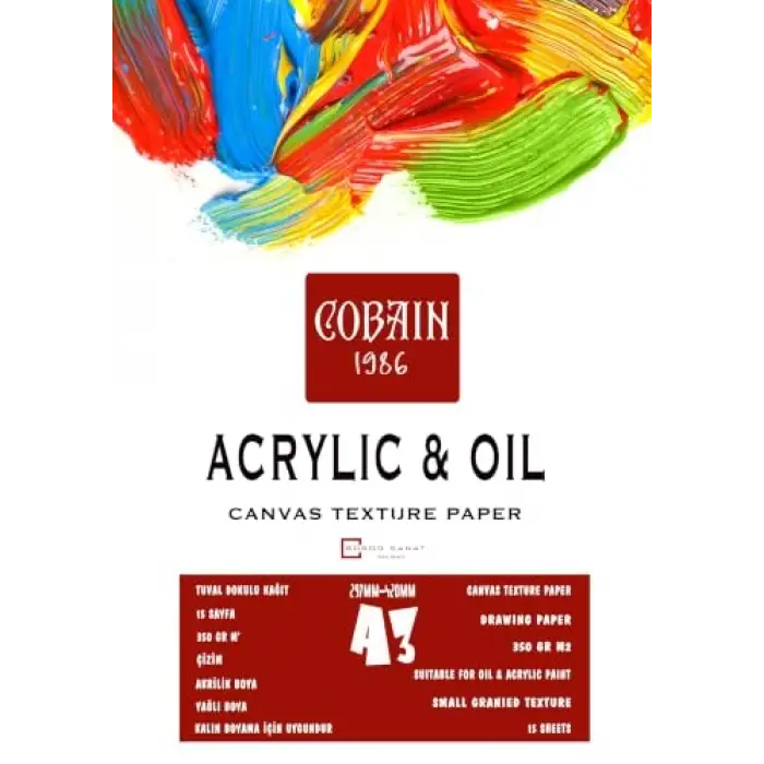 Akrilik Boyama Defteri, Cobain 1986 — (A3)