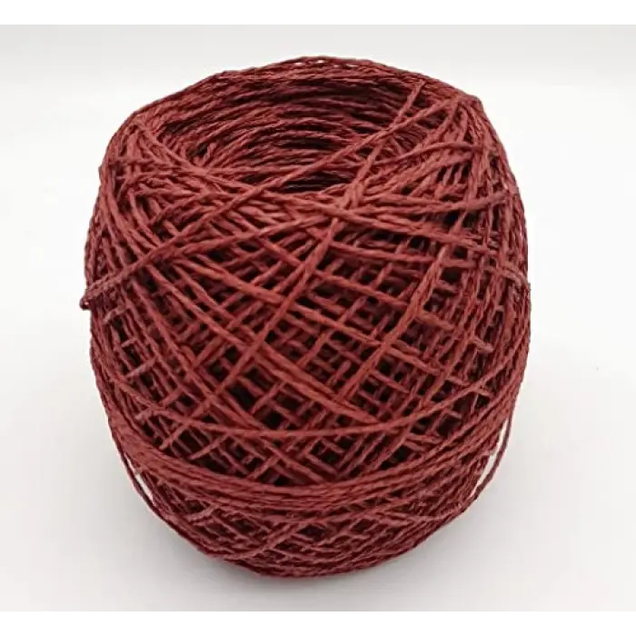 Aksesuar Bordo Renk 100 Gr Sarılmış Kağıt İp