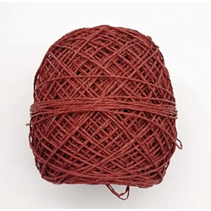Aksesuar Bordo Renk 100 Gr Sarılmış Kağıt İp