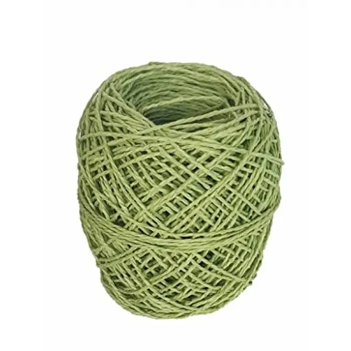 Aksesuar Elma Yeşil 50 Gr Sarılmış Kağıt İp