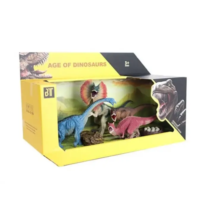 Aksesuarlı 4lü Dinozor Model Figür Seti