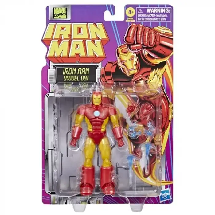 Aksiyon Figürü, Hasbro Marvel Legends Series Iron Man (Model 09) Retro Comics