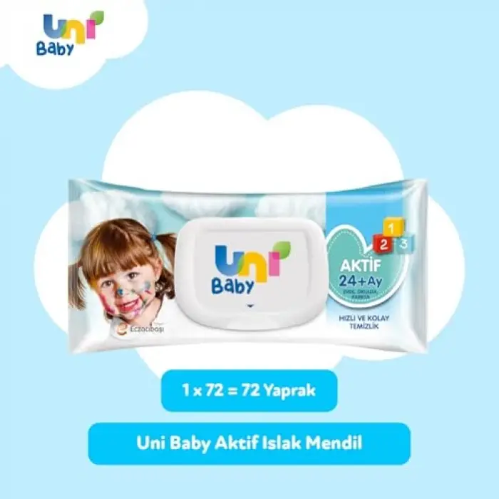 Aktif Islak Mendil 72 Yaprak