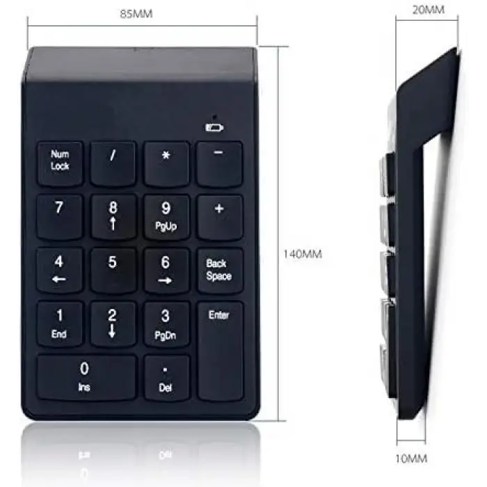 AL-2021 USB Kablosuz Numerik Klavye ve Numaratör Tuş Takımı