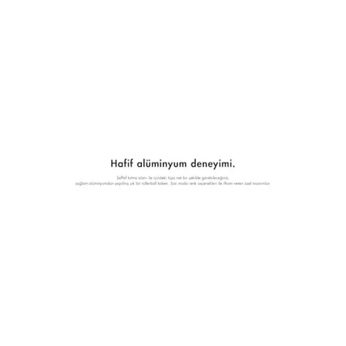 Al-Star 371 Roller Kalem Alüminyum Siyah