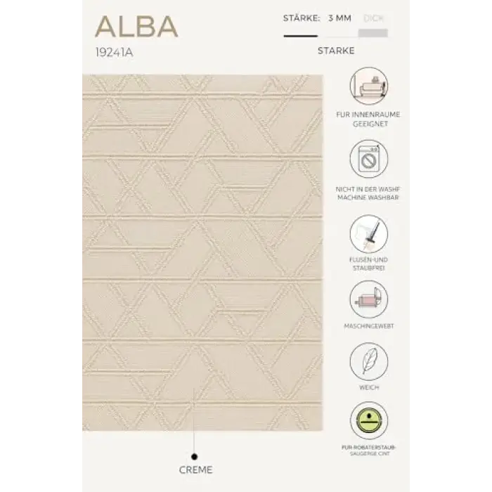 Alba Krem Halı 19241A 120 x 180