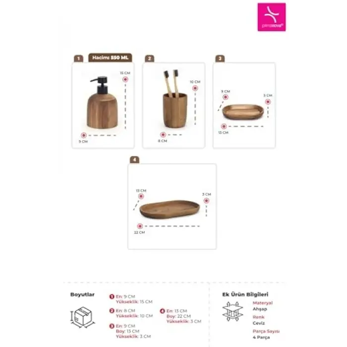 Alessi Banyo Seti 4 Parça