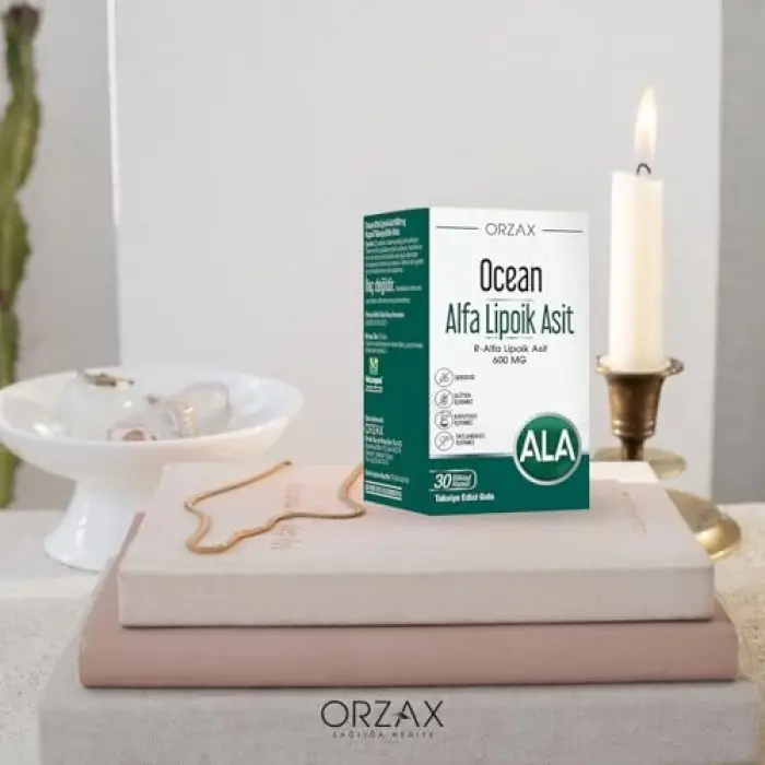 Alfa lipoik asit, 600 mg, 30 bitkisel kapsül