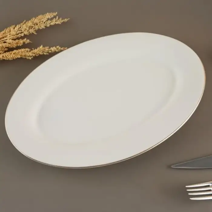Alisa Gold Kayık Tabak, 30 cm
