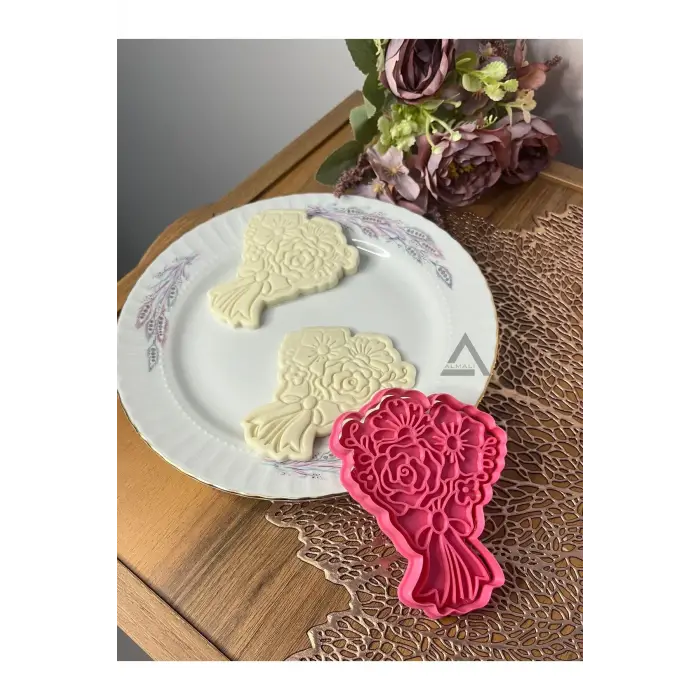 Almalı Çiçek Buketi Kurabiye Kalıbı (Tekli)