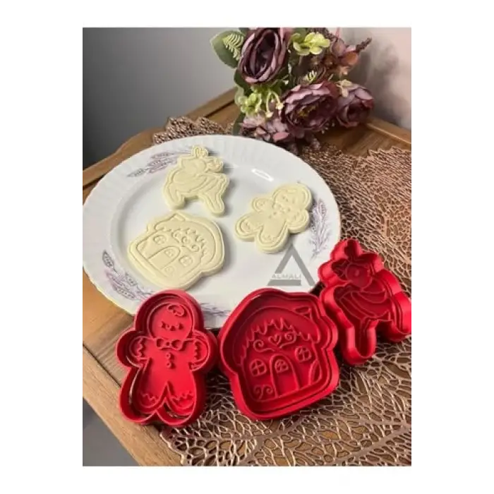 Almalı Yılbaşı & Yeniyıl Kurabiye Kalıbı Set-3 (3Lü)
