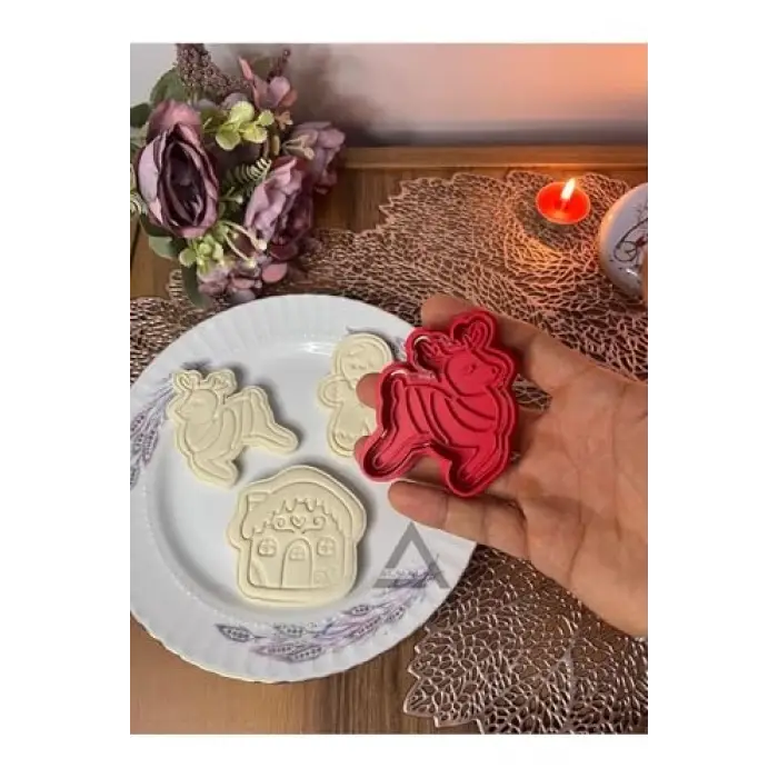 Almalı Yılbaşı & Yeniyıl Kurabiye Kalıbı Set-3 (3Lü)