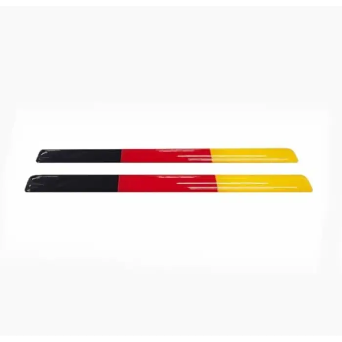Almanya Bayraklı 2li Çubuk 3D Sticker