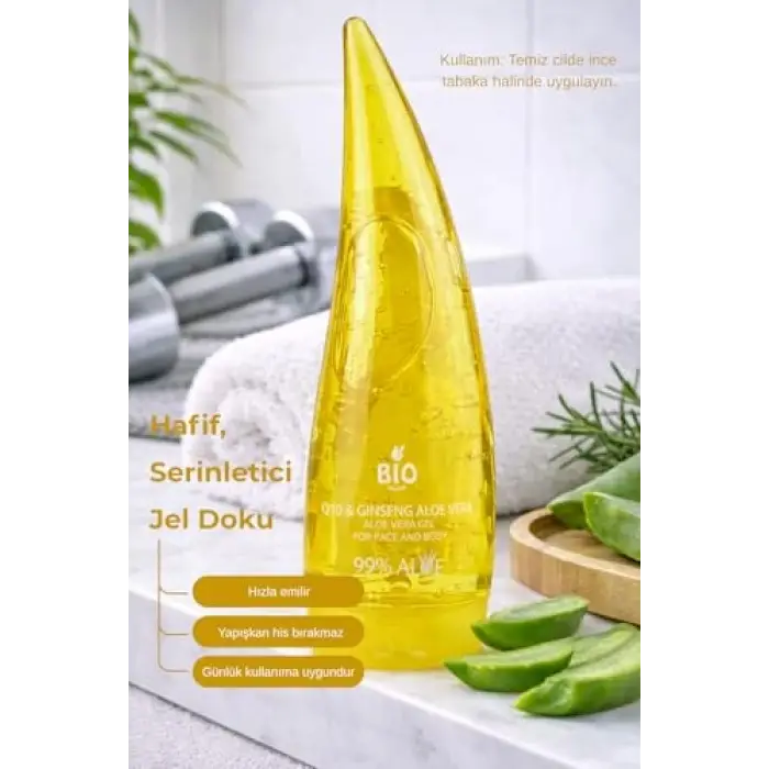Aloe Vera Q10 & Ginseng Gel 250ml