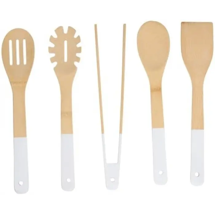 ALP108 Bambu Mutfak Gereçleri Seti 5 Parça 30 cm