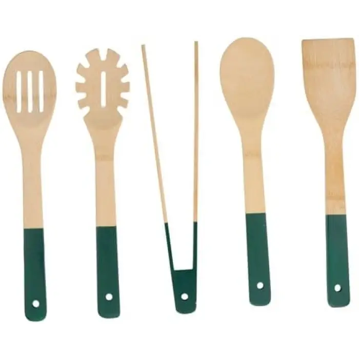 ALP108 Bambu Mutfak Gereçleri Seti 5 Parça 30 cm